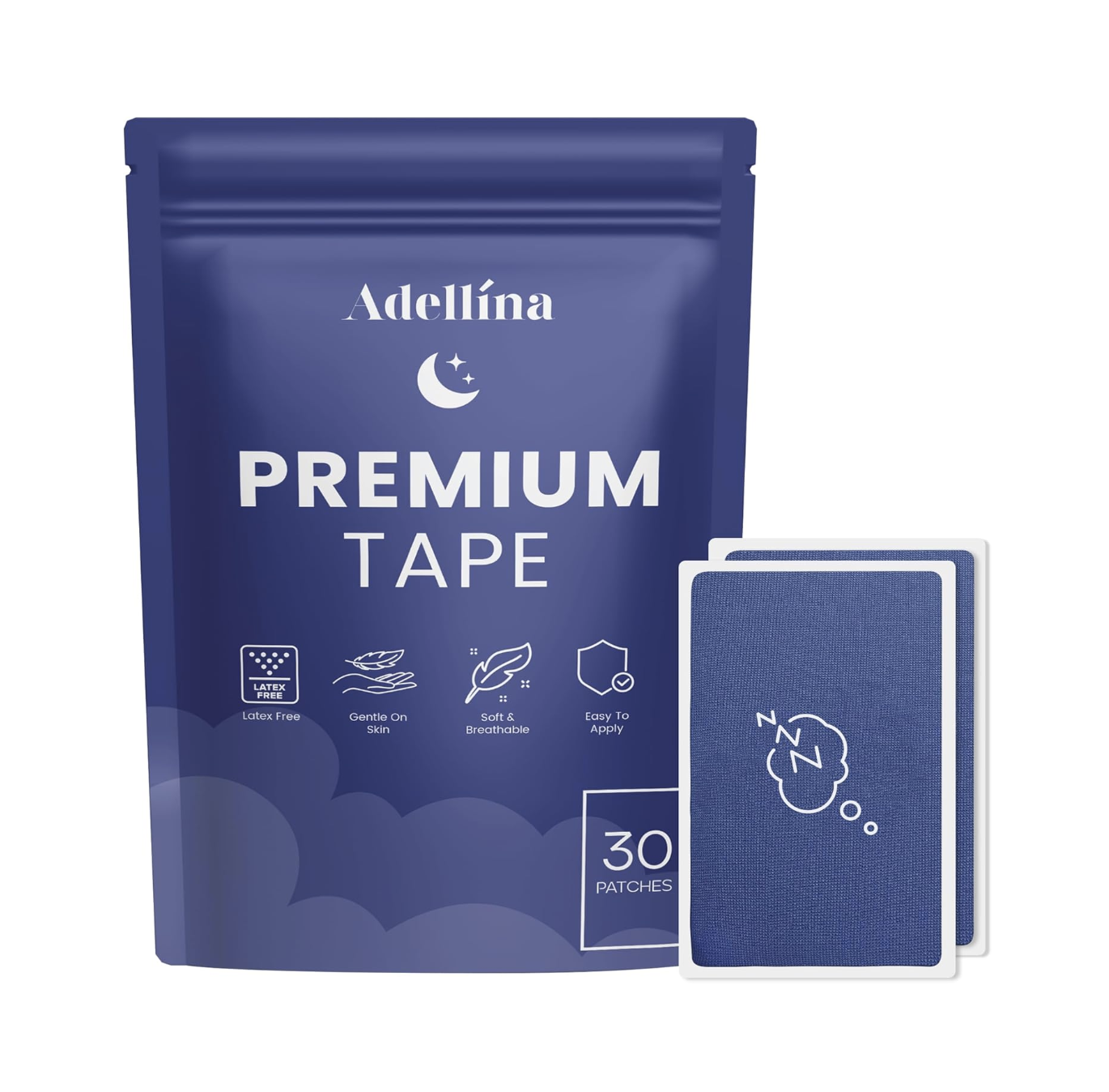 Adellina Dream Mouth Sleep Tape – micropore tape for deep sleep and mouth breathing