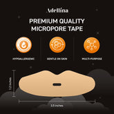 Key benefits of Adellina lip-shaped micropore mouth tape including comfort, breathability, and secure fit