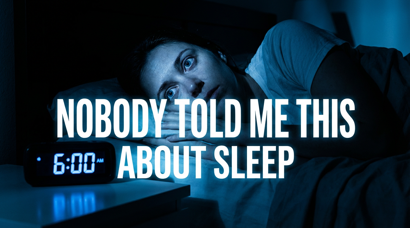I Slept 8 Hours and Still Felt Like I Got Hit by a Bus — Until I Found the Real Reason