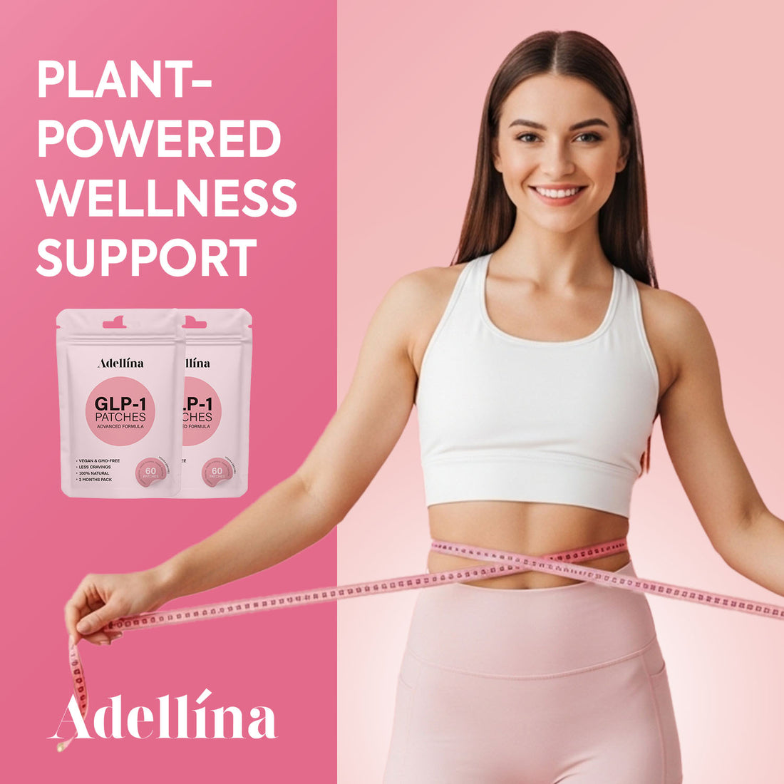 GLP-1 Patches 60 Count: Advanced Formula with Berberine L-Glutamine - 2 Months Pack