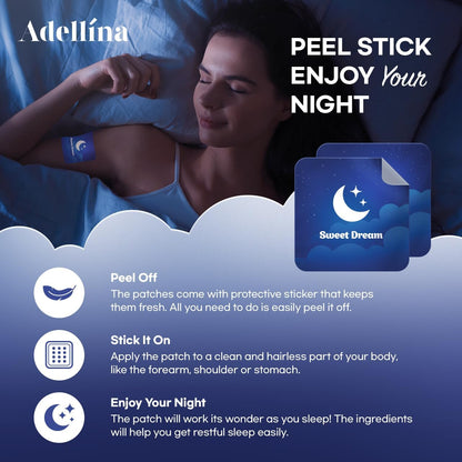 Adellina Mouth Tape for Better Sleep – Large Size (30 Patches), Hypoallergenic & Breathable