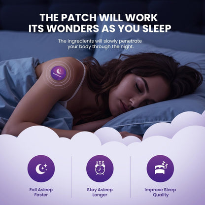 Adellina Sleep Patches for Adults Extra Strength: Easy-to-Apply Sleep Patch with Melatonin &amp; Valerian 30 Patches (Purple)