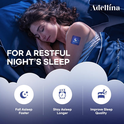 Adellina Mouth Tape for Better Sleep – Large Size (30 Patches), Hypoallergenic & Breathable