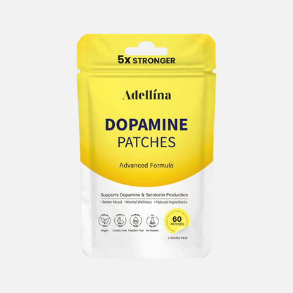 Dopamine Patches Extra Strength 60 Count: Mood Boost Patches for Daily Mental Wellness - Supports Dopamine &amp; Serotonin Balance for Men Women, 2Months Pack