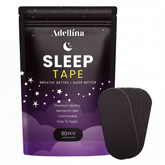 Adellina Sleep Tape package with black micropore mouth tape strips