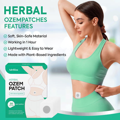 Rejuvacare Ozempatch for Women: Body Patch Para Bajar De Peso- Bodypatch Natural herbal Ingredients for Women Girls 30 pcs