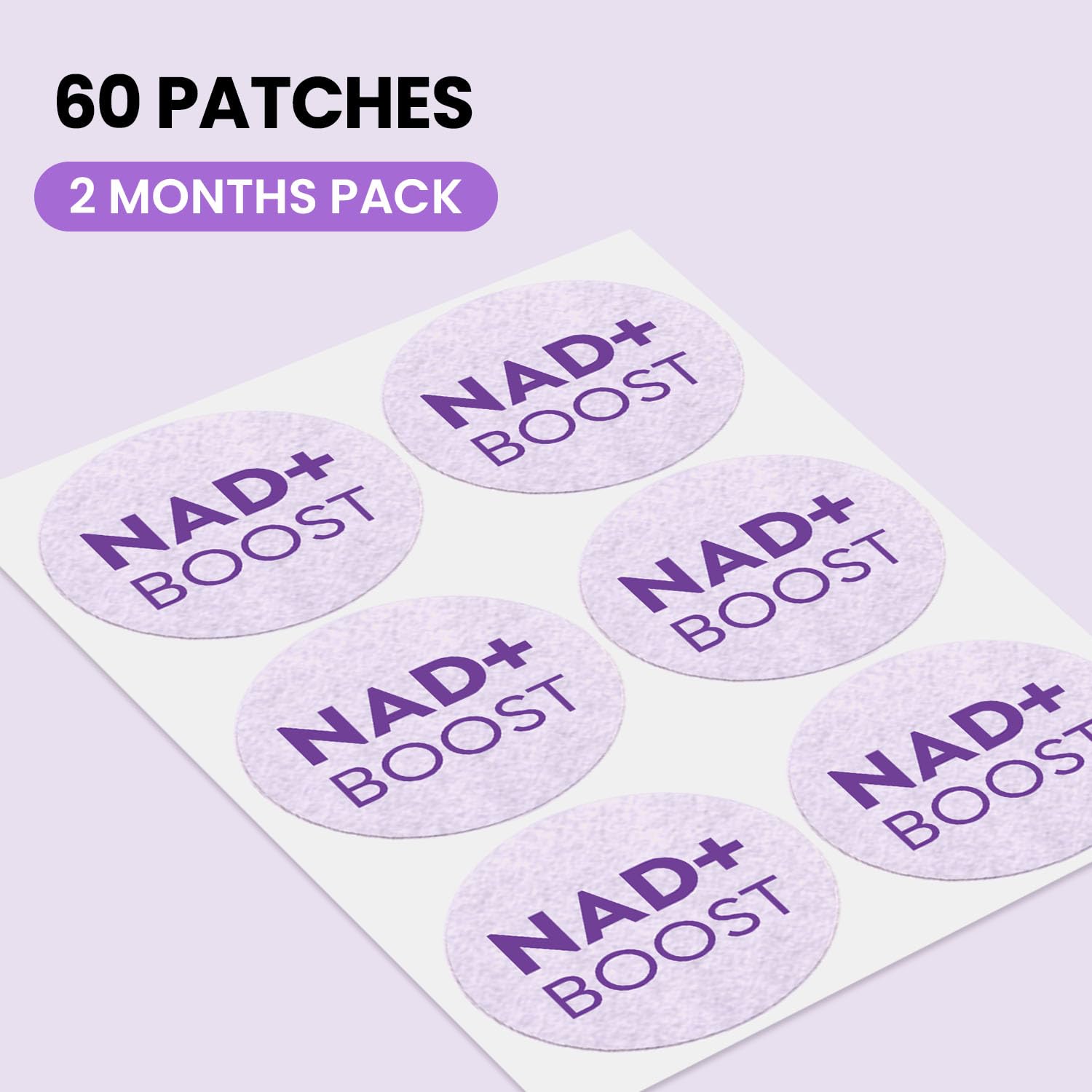 Adellina NAD+ Patches for Women 60 Count: Advanced Formula with NMNH Nicotinamide Coq10-2 Months Pack